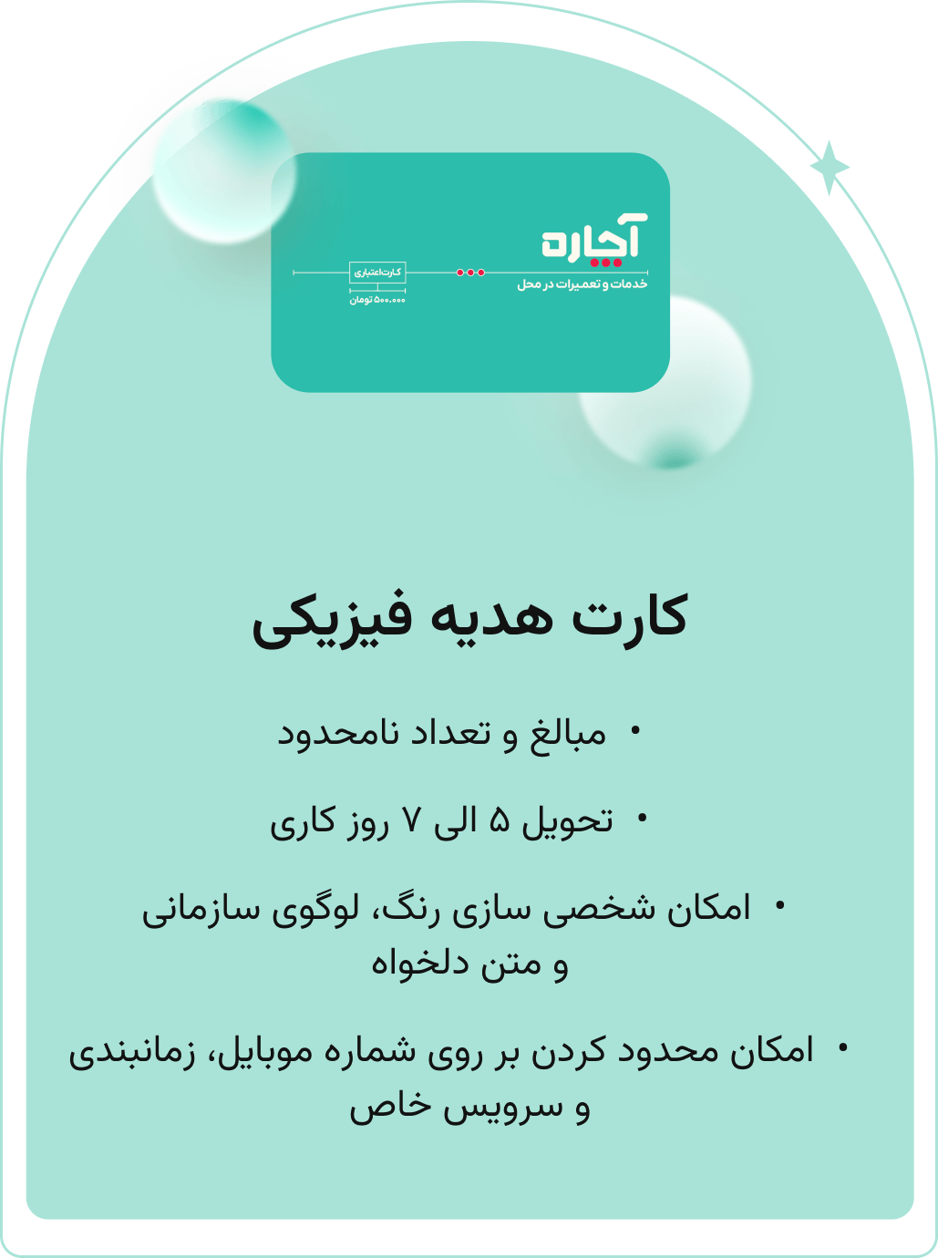 کارت هدیه فیزیکی